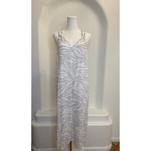 Rachel Zoe Neutral Print Braided Strap Maxi Dress – Size Small
